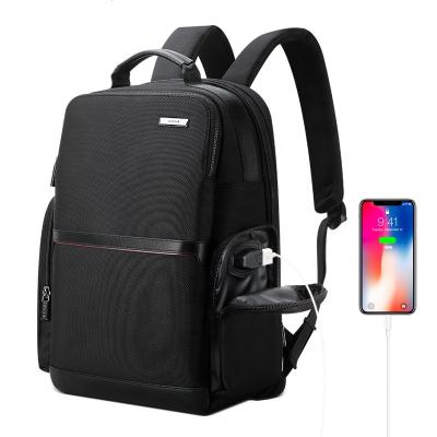 China Bopai Anti Theft Men Backpack USB Charging Large Capacity Waterproof Anti Theft Laptop Backpack for sale