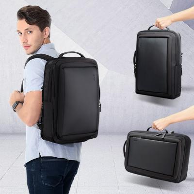 China With USB BOPAI Men Business Travel Waterproof Expandable Laptop Bag 15.6 Inch USB Charging Anti Theft Office Backpack for sale