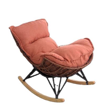 China Good quality modern cheap outdoor lounge rattan rocking chair furniture for sale for sale