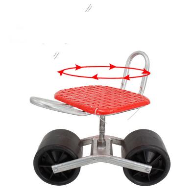 China Chinese factory made cane + iron agricultural seats, special seats under the ground, foldable shed mobile vehicle for sale