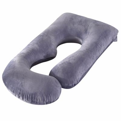 China Cotton Crystal Velvet Wholesale Comfortable Pillow Full Body Pregnancy U Shaped Pillow for sale