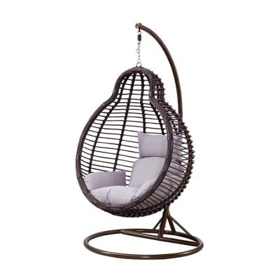 China Direct Selling Modern Safety And Wear Resistance Egg Chair With Hanging Rack Chair Outdoor Furniture Patio Swings for sale