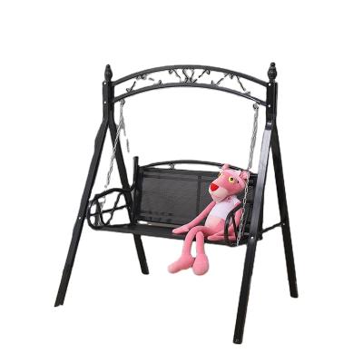 China Modern High Quality Garden 3 Seater Rattan Canopy Swing Chair Hammock Beach Metal Patio Wrought Iron Patio Swings for sale