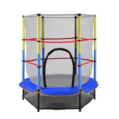 China Polyester manufacturer child trampolines for adults with enclosures around outdoor trampoline with safety net for sale