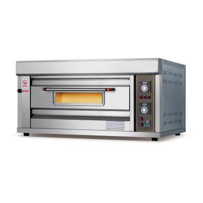 China Flour Mill Caterwin OEM Best-Selling Bakery Machine Oven Low Gas Consumption Professional Commercial Pizza/Cake Gas Deck Oven 1deck2tray for sale