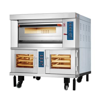 China One machine two uses: commercial baking+prooffering stainless steel deck oven Caterwin with Dough Proofer 10 Tray Single Deck Baking Ovens Combi Oven for sale