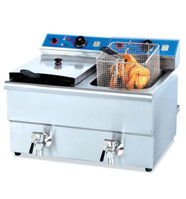 China Hotels Our Own Manufacturer Top Quality In Stock Stainless Electric Deep Fryer Double Heater for sale