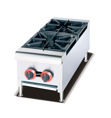 China Top Standard Wholesale Hotel Trustworthy Manufacturer in Running Table Two Burner Gas Stove for sale