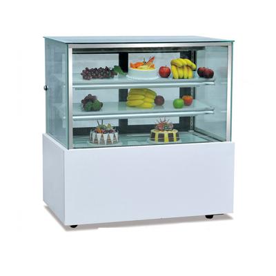 China CaterwinCake Right Angled Display Countertop Single-temperature Showcase Light Refrigerated Cake Showcase for sale