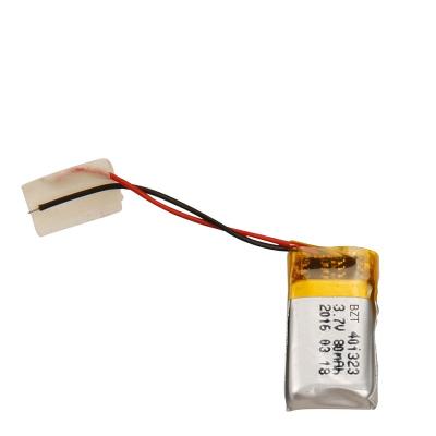 China Toys Shenzhen Supply BZ 401323 80mah 3.7V For Bluetooth Headset Lipo Battery for sale