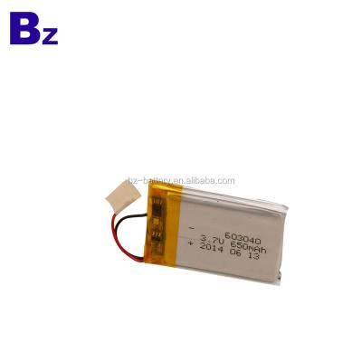 China Toys BZ603040 650mah 3.7V lithium ion battery for electronic equipment for sale