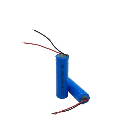 China Toys BZ 14500 500mAh 3.2V LiFePo4 Battery For Flashlight for sale