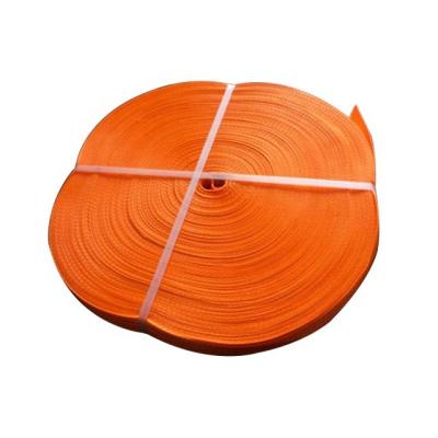 China Use for 3ton orange heavy duty lifting sling 300mm 10T polyester webbing webbing for lifting sling for sale