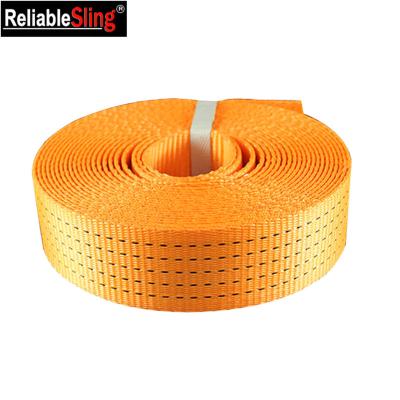 China 2 Inch Durable 4 Ton Polyester Flat Woven Webbing Belt For Lashing Straps for sale