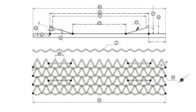 China Fischgrätenmuster-Sonnenkollektor-Mesh Architectural Woven Wire Mesh-Gurt zu verkaufen