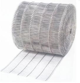 China Nahrungsmittelindustrielles flaches Flex Wire Extruded Steel Mesh-Förderband für Brot-Backen zu verkaufen