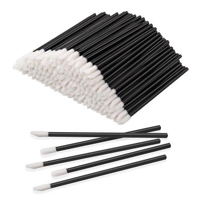 China 100pcs/bag Soft Disposable Hair Lip Brushes Make Up Brush Lipstick Lip Gloss Wands Applicator for sale