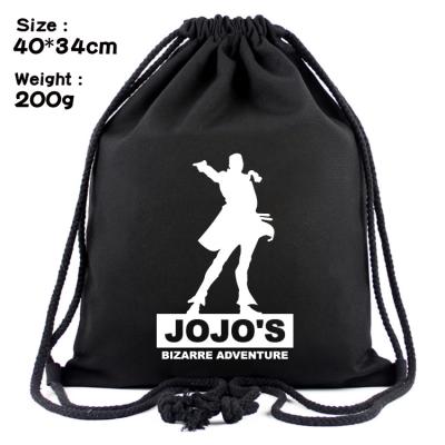 China JoJo's Adventure Anti-theft Drawstring Pouch Waterproof Backpack Travel Bag Women Bizarre Logo Shopping Unisex Backpack for sale