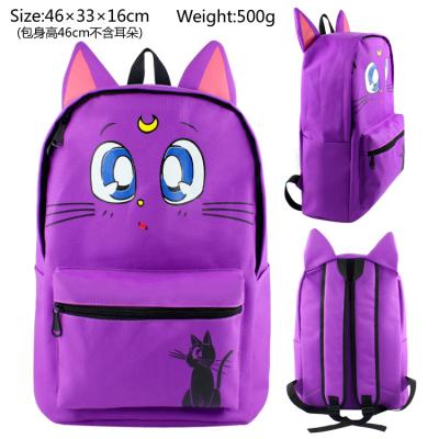 China With USB Anime Stylingr Printing Backpack Bookbag Unisex Bags Travel Camping Waterproof Backbag for sale