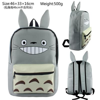 China With USB Cartoon Shape My Neighbor Totoro Cosplay Fancy For Girl Anime Backpack School Canvas Styling Backpack for sale