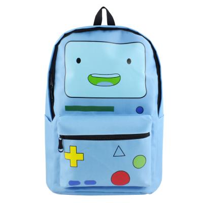 China With USB Student Backpack Outdoor Adventure Time Anime Backpack With Finns And Jake Cartoon Kids Pack For School for sale