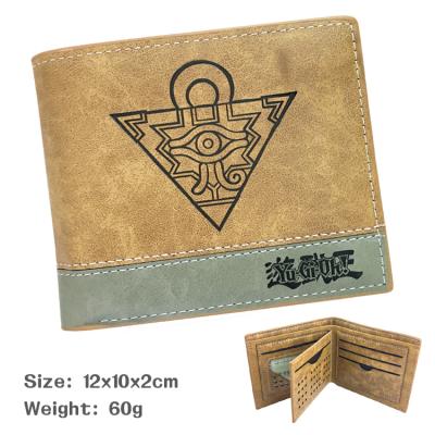 China New Designer Yu-GI-oh Cartoon Anime Wallet Waterproof Wallets for Women Men Folding Portable Khaki Wallet for sale