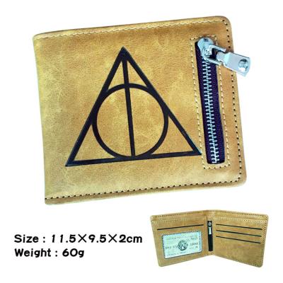 China Anime Waterproof Peripheral Wallet PU Student Wallets Animation Card Holder Leather Purse With Zipper Bag for sale