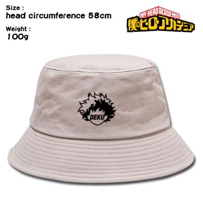 China Plush Fashion Professional Manufacturing Anime My Hero Academia Peripheral Bucket Hat Simple Wind Fisherman Hat Sun Hat for sale