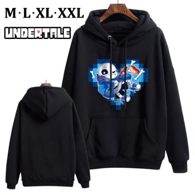 China Custom Anti-wrinkle 3D Logo Printed Hoodie Undertale Anime Fashion Unisex Windproof Plush Thickened Hooded Sweater for sale