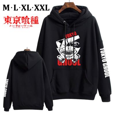 China 2021 Anti-wrinkle Fashion Streetwear Tokyo Ghoul Anime Pullover Peripheral Sweatshirt Hip Hop Unisex Anime Plush Thickened Hoodies for sale