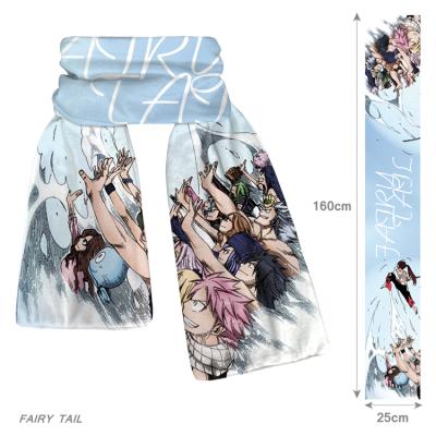 China Cotton FAIRY TAIL Anime Scarves Peripheral Warm Fleece For Shawl Unisex Elegant Plush Warm Shawl Scarf for sale