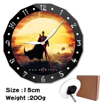 China Hot Sale Anime Style Marvel Series Items Wall Clocks Double Layer Wall Clocks Alarm Clock Fashion Acrylic Decoration Antique Style for sale