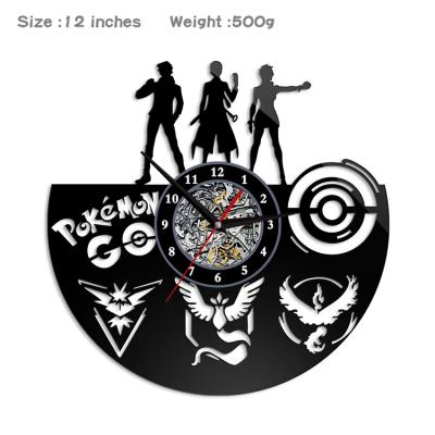 China Antique Style Custom Printed Japan Cartoon Anime Clock Fashion Decoration Items Wall Clock Acrylic Wall Clock Alarm for sale