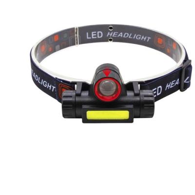 China Rechargeable XPG+COB Headlamp Headlamp With 18650 Battery Cable Headlamp Headlight for sale