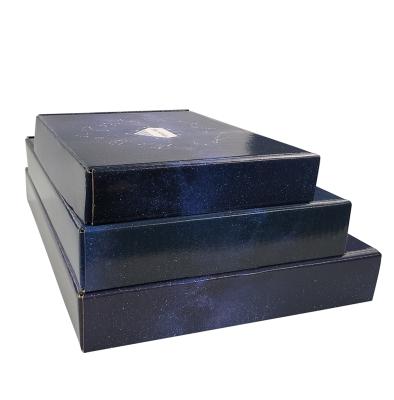 China Customized Blue Spot Logo Recyclable Folding Gift Box Packaging Packaging Packaging for sale