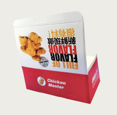 China Recyclable White Biodegradable Craft Fry Burger Box Packaging Custom Printing Packaging Cardboard Paper Hamburger Box for sale