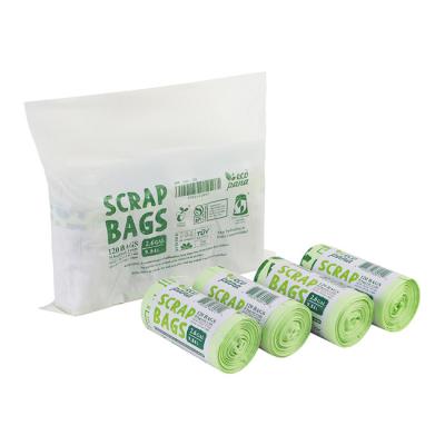 China Compostable Flat Top Trash Bags Eco Friendly Packed With Outer Bag for sale