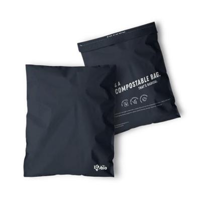 China Black Compostable Mailing Bags Custom Poly Mailer Bags No Chemicals for sale