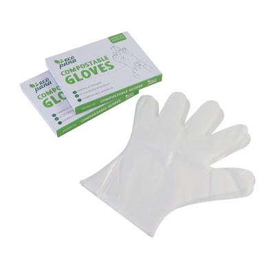 China Disposable Compostable Gloves Leak Resistant For Food Prep Home Duties Personal Care for sale