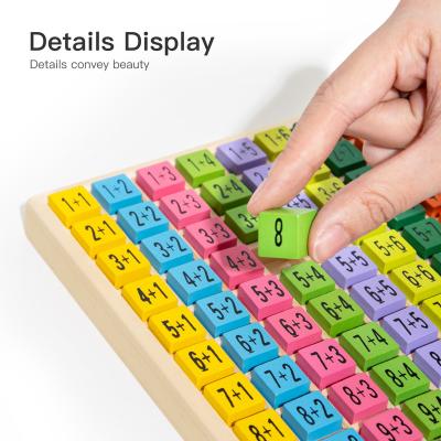 China Various Wooden Education Toys Children Robud Arithmetic Addition And Subtraction Learning Wooden Board Puzzle for sale