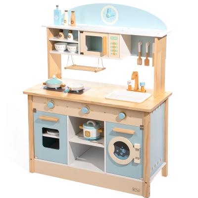 China Huge Miniature Dolls Kids MDF Kitchen Kids Wooden Toy Kitchen Furniture for sale