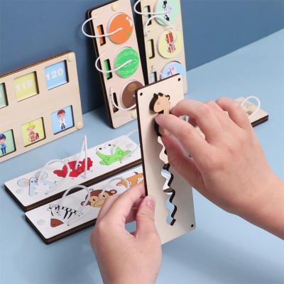 China Wooden Montessori DIY Toy Earlier Educational Child Wooden Handmade Toy Busy Board Accessories for sale