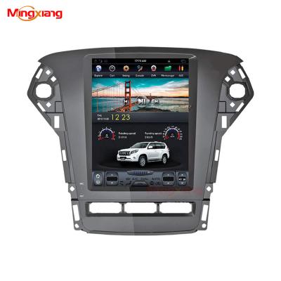 China Capacitive Multi-point Screen Car DVD Player Style Like Tesla Screen 10.4 Inch DVD Android Navigation Multimedia Car Radio Radio Player For Ford Mondeo for sale