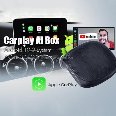 China For BMW BENZ AUDI New Smart Carplay Ai Box Mini Android 10 Box 4G+64G Octa Dig Carplay Android Applepie Wireless Carplay Auto Box for sale