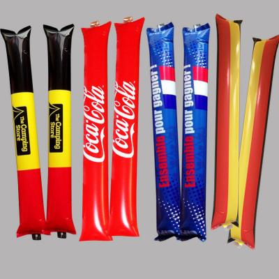 China Hot Sale Promotion Gift Letter Logo Printing Custom PE Inflatable Sausage Boom Inflatable Cheering Sticks for sale