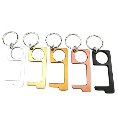 China Portable High Quality Customization Key Chain No Touch Door Opener Door Openers Key Chain Key Chain for sale