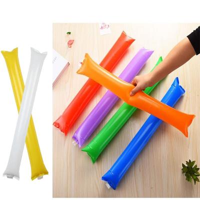 China Promotion Gift Customized Logo Noise Maker Hand Clap Stick Blow Stick Cheer Sticks PVC for sale