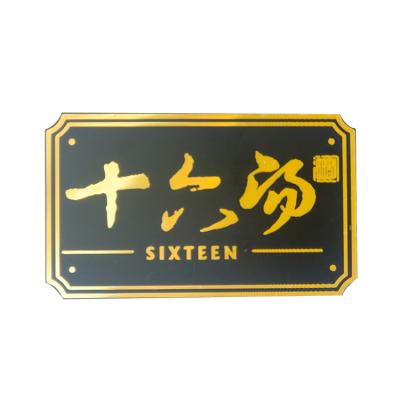 China Custom Customized China Metal Brand Logo Zinc Alloy Engraved Nameplate for sale