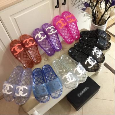 China 2022 fashion trend designer jelly sandals ladies sandals wholesale cc jelly sandals for sale