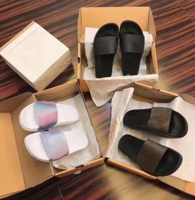 China 2022 New Anti-odor Ladies Designer Sandals Ladies Slippers Brand Sliding Flat Slippers for sale